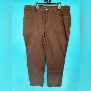 Chico's Rich Brown Chinos